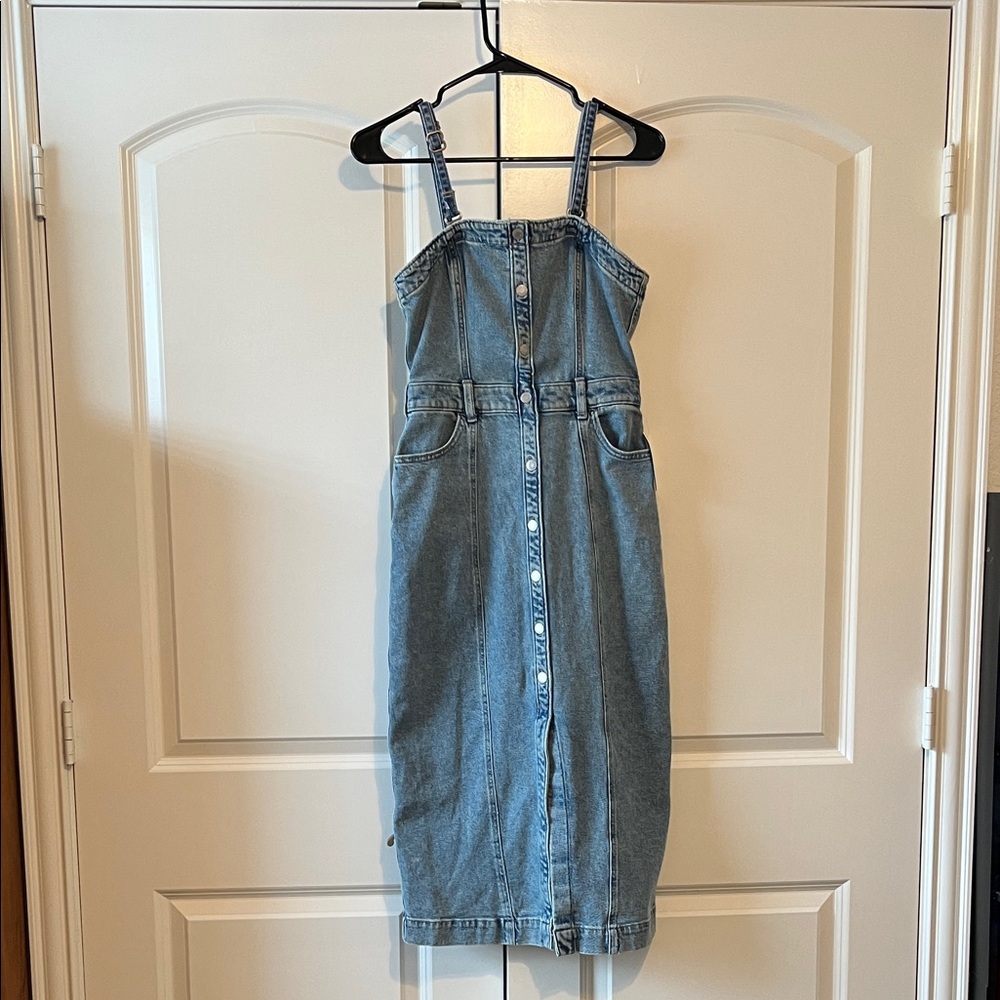 Button Denim Dress